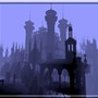 castle in blue