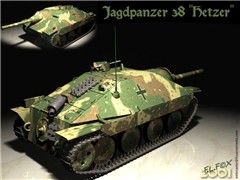 Jagdpanzer 38 "Hetzer" Rear View