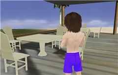 me, the paradise beach and the orizon!