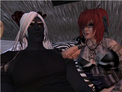Gabriel and I chillin in the dark. Giggity!