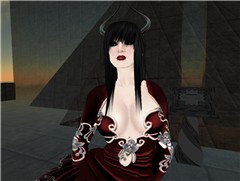 White demonic seductress