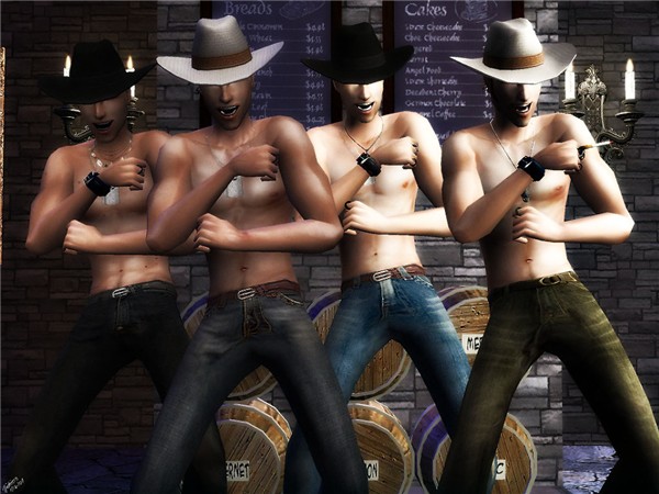 Smustling cowboys