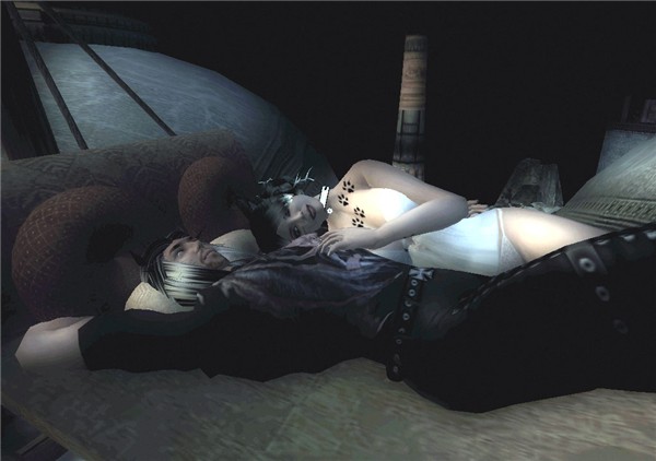 laying