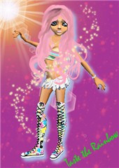 rainbow girl