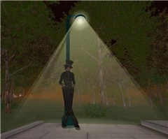 Under the lamp light