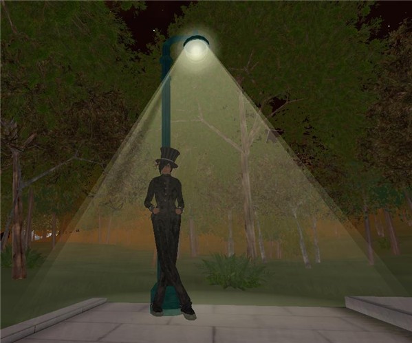Under the lamp light