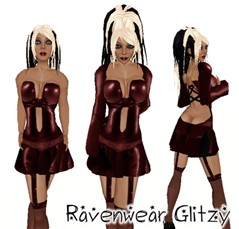 Ravenwear glitzxy red