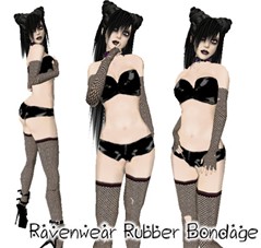 Ravenwear Rubber Bondage black