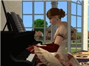 Charlotte at the piano