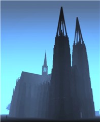 Dom depth blue