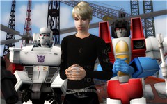 Outside with the Decepticons