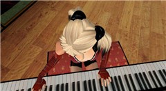 abandoned piano
