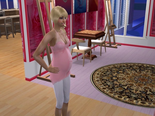 Summer showing big baby bump