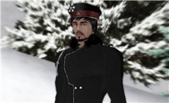 Cossack in the snow