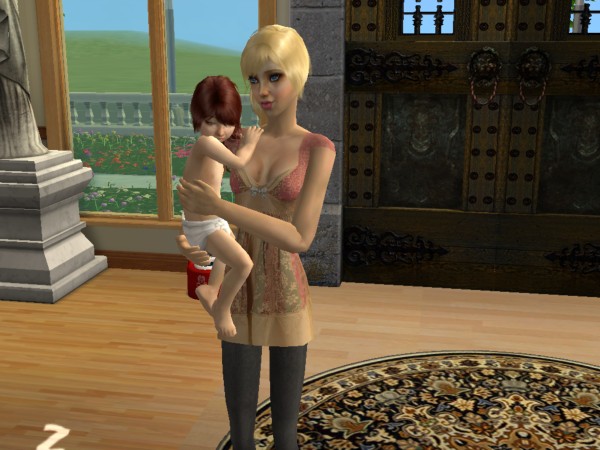 Zoe Carter with daughter Jezebel Carter