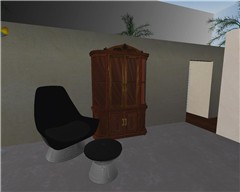 Wardrobe and Chair