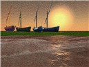 bateaux sous le soleil