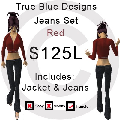 JeansSetRed