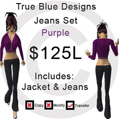 JeansSetPurple