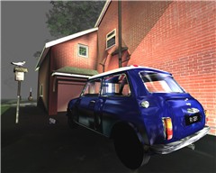 Blue Mini Cooper