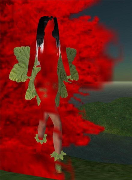 The burning woman...