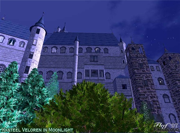 Kasteel Veloren in Moonlight