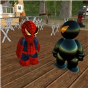spider-tiny and evil-tiny
