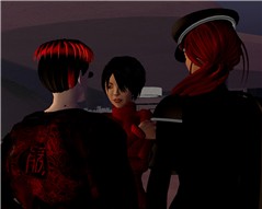 Chrome, Nadine and Balp Talking.