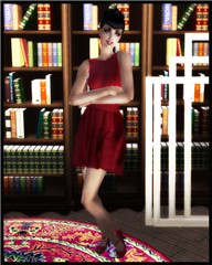 Lady in red
