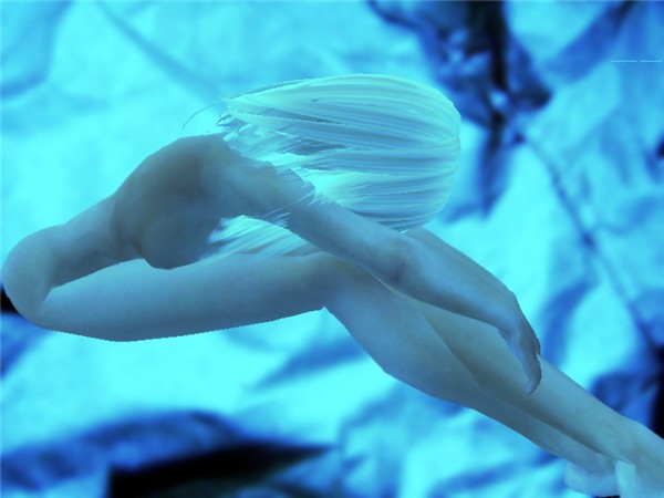 blue gorean pose