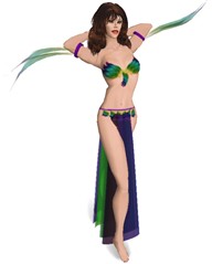 Irridescent Feathered Silks