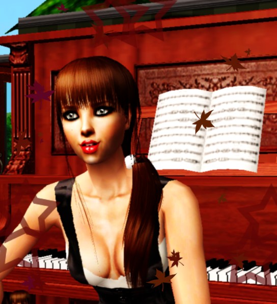 Vanessa Antoten con dietro piano