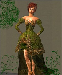 woman in green