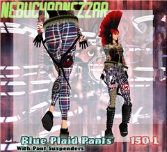 NDN - Blue Plaid Pants