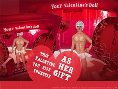 Valentine doll boy's box