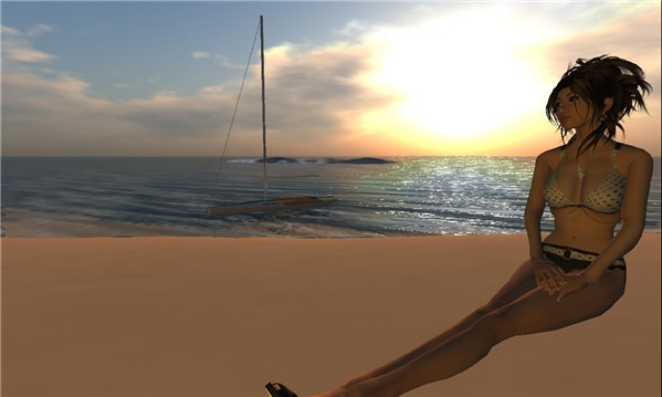 Sunset of clover island