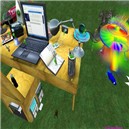 Aliens by Light Waves before they were given a home at Rezzable Greenies