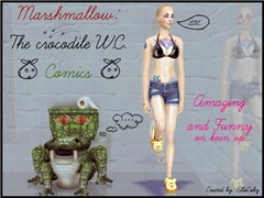 Marshmallow: The crocodile W.C. comics