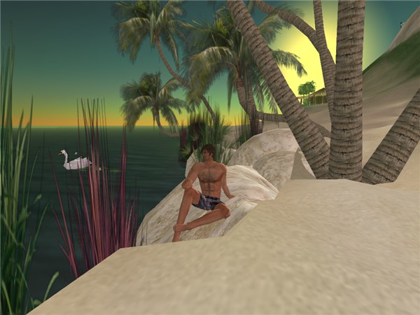 relax on the beach