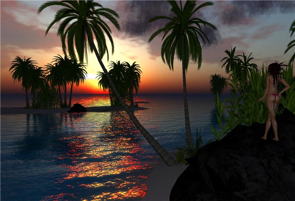 Tahiti sunset