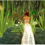 Admiring water lily
