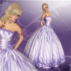 evi purple dress