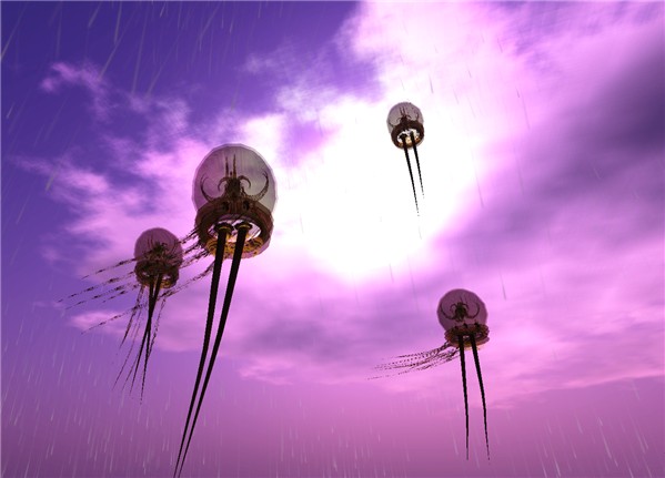 Jellyfish in the sky