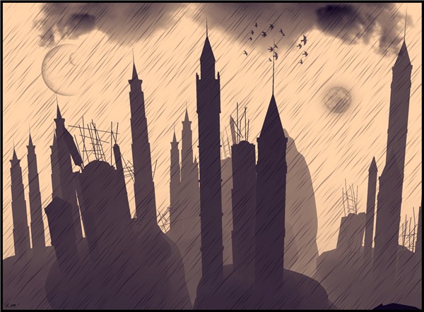 Rain at The Abyss