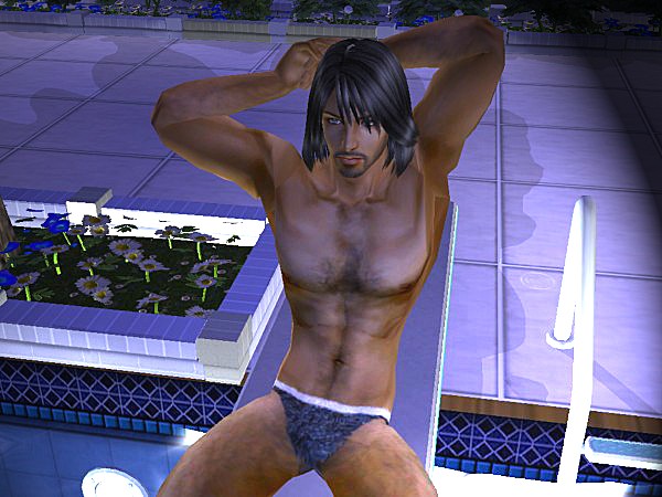 Gabe on diving board