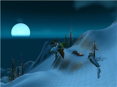 flying with moon
