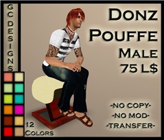 Donz Pouffe Male