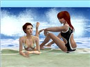 Girls on beach