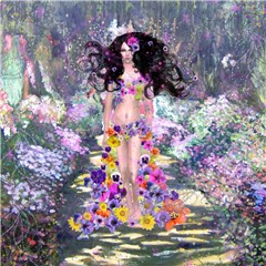 Lady Flower in a Monet Painting