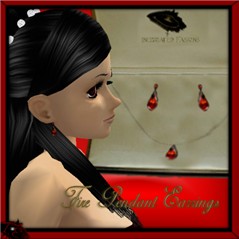 Fire Pendant - Earrings
